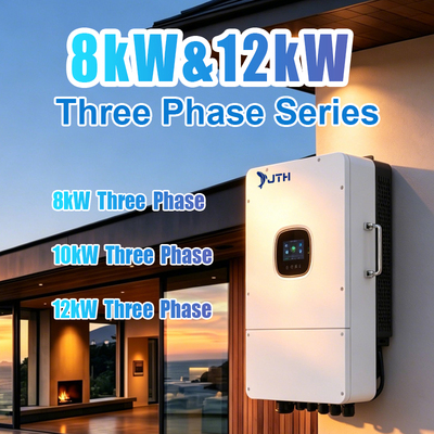 JTH-12K-HSP IP65 Hybrid Inverter Pure Sine Wave 12kw Dual MPPT On/Off Grid Inverter Solar Solar Stor