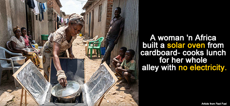 A woman in Africa built a solaroven from cardboard- cookslunch for her whole alley withno electricity.jpg