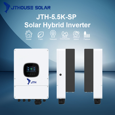 JTH-5.5K-SP IP65 Hybrid Inverter Pure Sine Wave 5.5kw Dual MPPT On/Off Grid Inverter Solar
