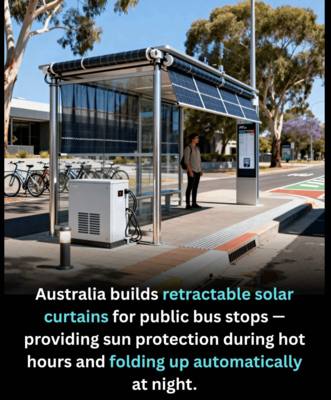 Australia Upgrades Bus Stops with Solar Curtains That Offer Shade and Generate Power.png